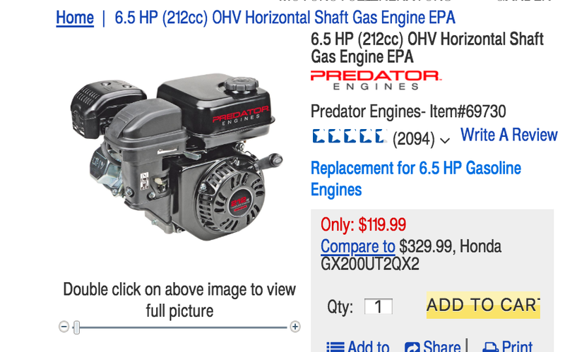 Screenshot: Harbor Freight